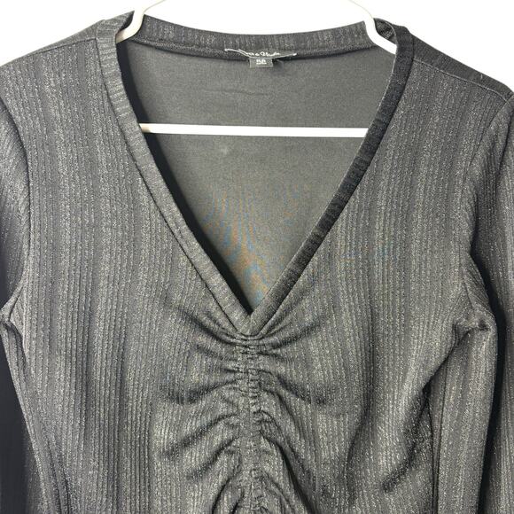 Anthropologie Lea & Viola Little Black Dress Silhouette XS Contour Bold Flirty - Picture 3 of 10